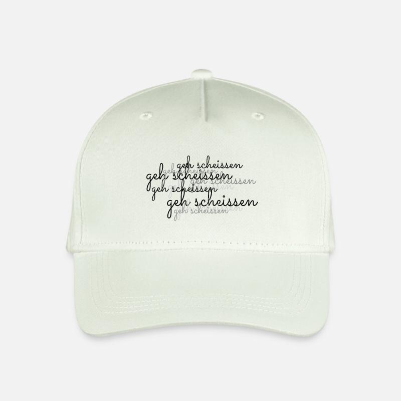 geh scheissen - Kinder Bio Basecap - Helles Mintgrün