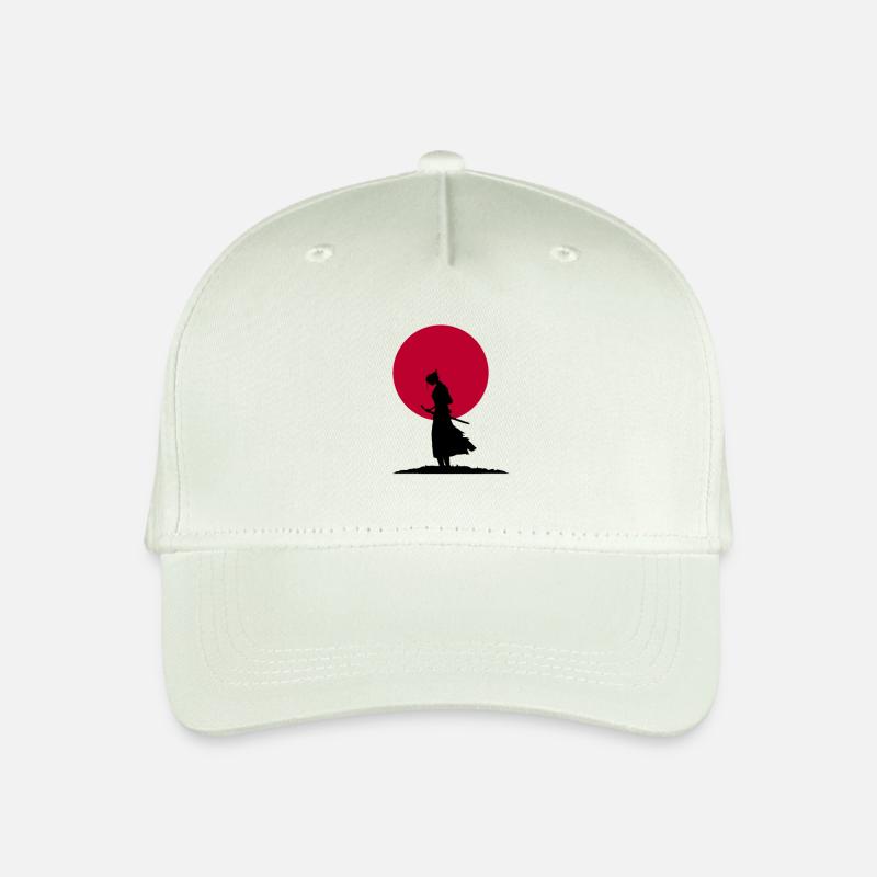 Samurai und Sonne - Kinder Bio Basecap - Helles Mintgrün