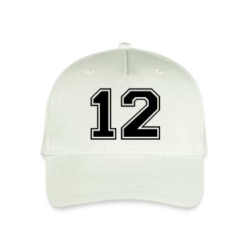 12 - Organic Kids’ Baseball Cap - light mint green - Front