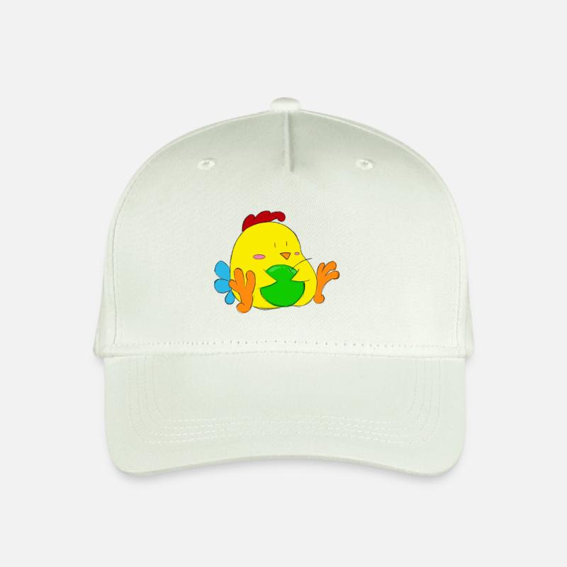 Hähnchen - Kinder Bio Basecap - Helles Mintgrün