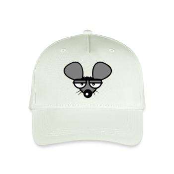 Maus Guckt Böse Wütend Frustriert Sauer Aggressiv - Kinder Bio Basecap - Helles Mintgrün - Vorne