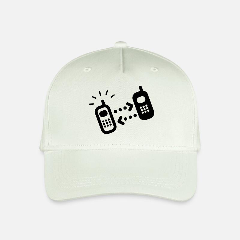 telefonieren - Kinder Bio Basecap - Helles Mintgrün