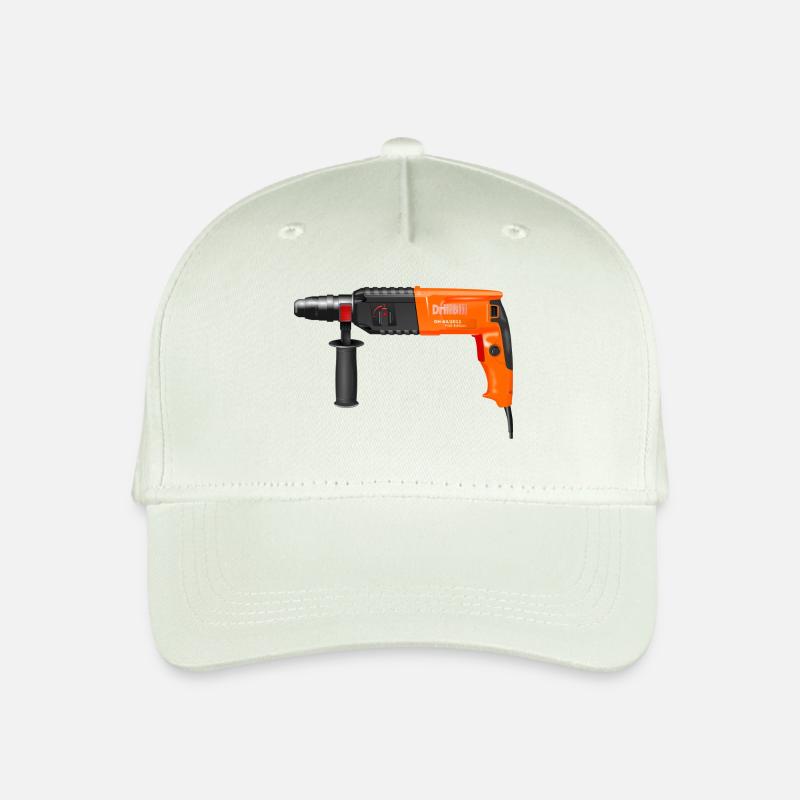 Bohrmaschine - Kinder Bio Basecap - Helles Mintgrün