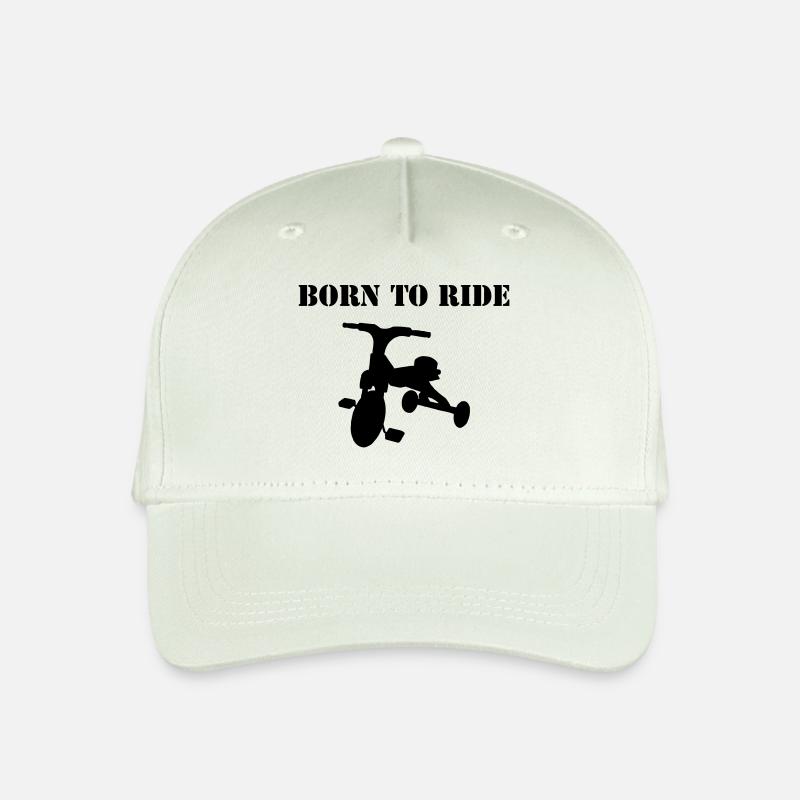 born_to_ride - Kinder Bio Basecap - Helles Mintgrün