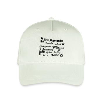 Kissenbezug - Liebe, Wärme, Treue - Kinder Bio Basecap - Helles Mintgrün - Vorne