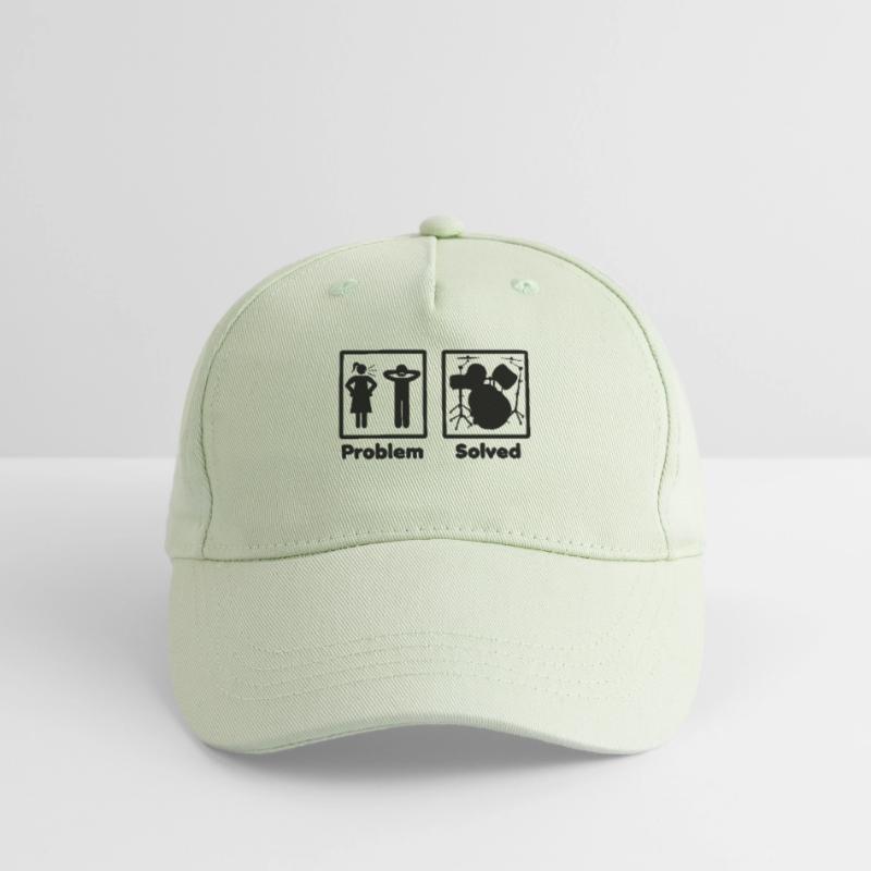 problem solved DRUMMER DRUMS drums Organic Kids’ Baseball Cap