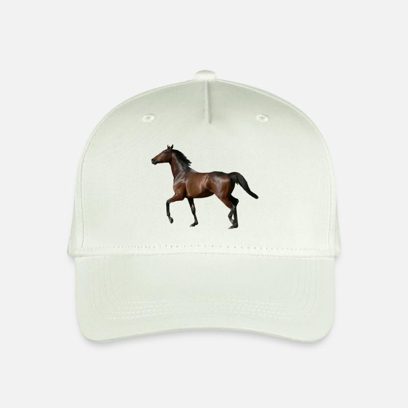Pferd - Kinder Bio Basecap - Helles Mintgrün
