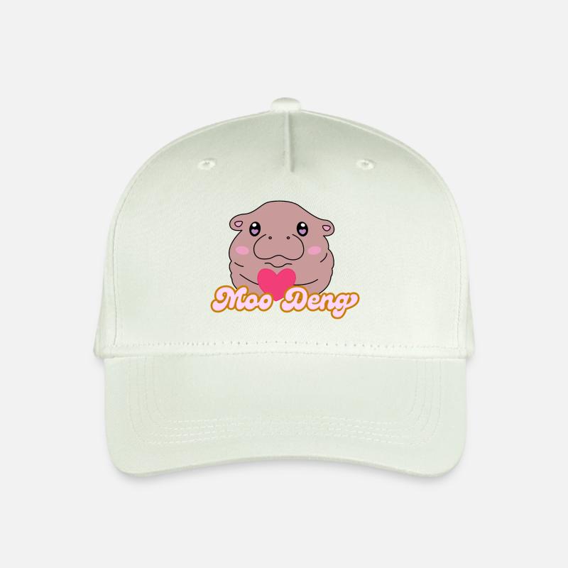 Moo Deng - Kinder Bio Basecap - Helles Mintgrün