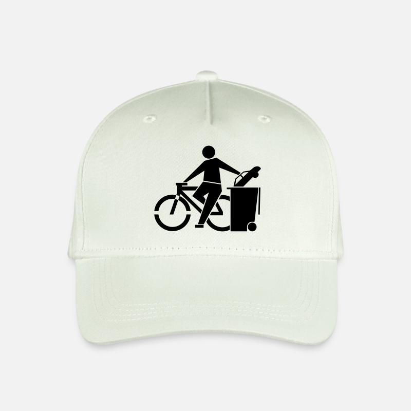 061 - bike no car - Kinder Bio Basecap - Helles Mintgrün