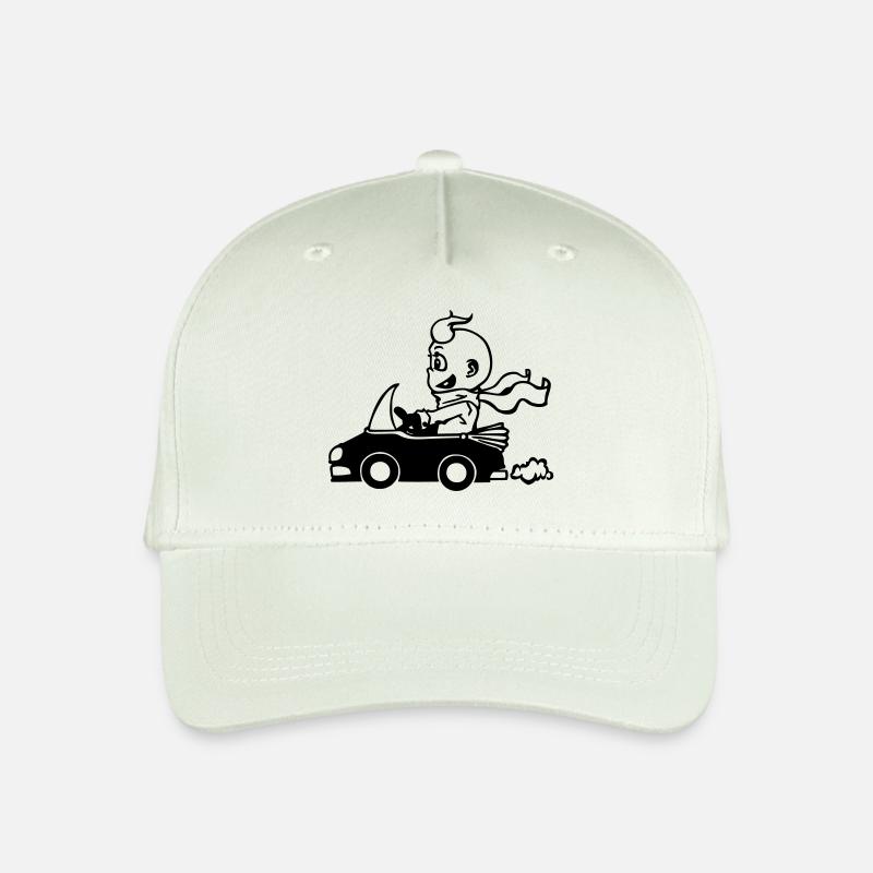 Der Cabrio-Fahrer - Kinder Bio Basecap - Helles Mintgrün