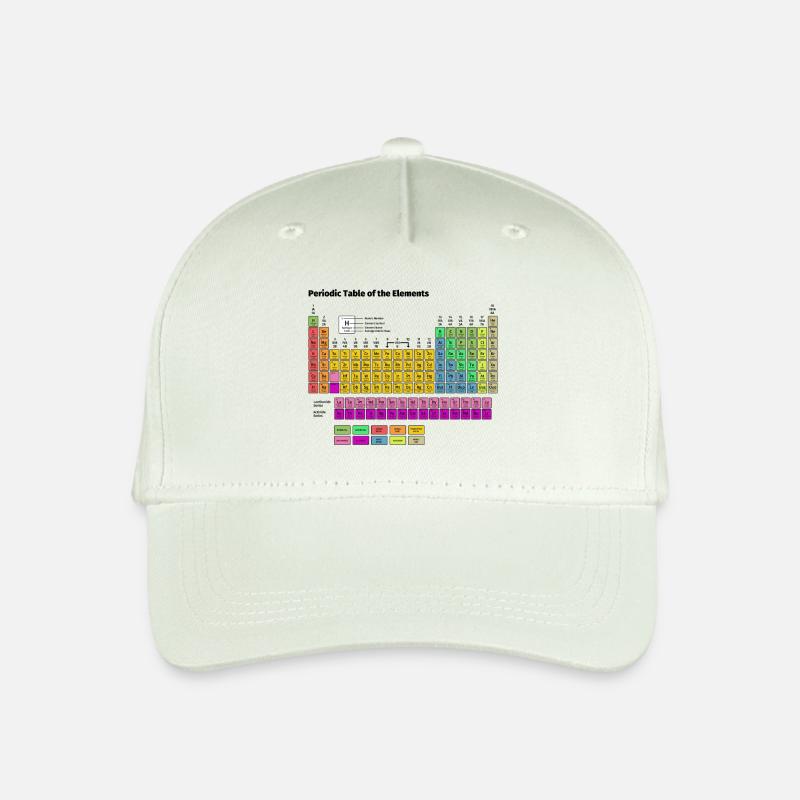 Periodensystem der Elemente - Kinder Bio Basecap - Helles Mintgrün