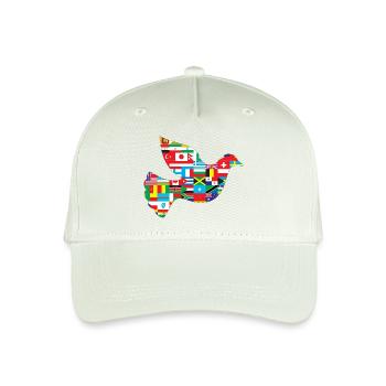Friedenstaube Länder - Kinder Bio Basecap - Helles Mintgrün - Vorne