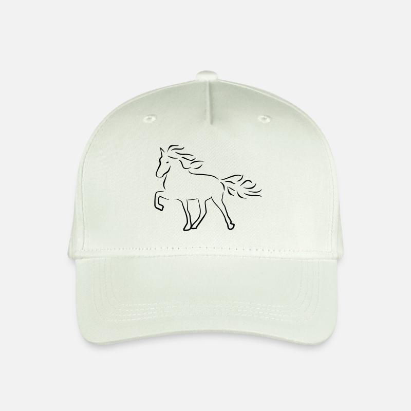 Islandpferd - Kinder Bio Basecap - Helles Mintgrün