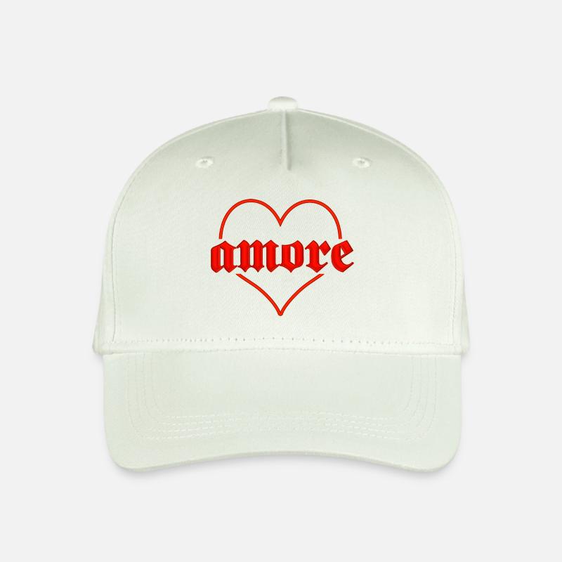 amore mit Herz - Kinder Bio Basecap - Helles Mintgrün
