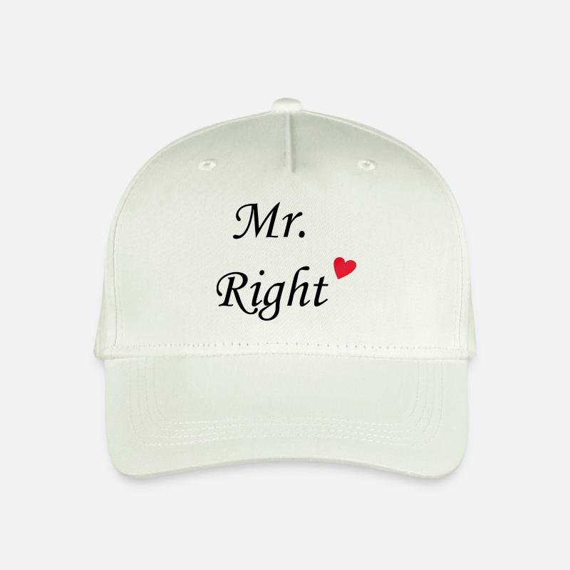 Mr. Right - Kinder Bio Basecap - Helles Mintgrün
