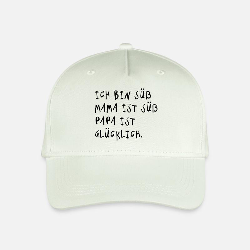 Ich bin süß (Spruch) - Kinder Bio Basecap - Helles Mintgrün