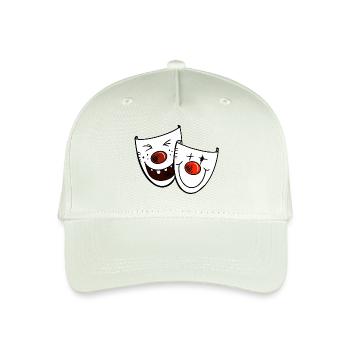 Lustige Karnevalmasken - Maske - Venedig - Kinder Bio Basecap - Helles Mintgrün - Vorne