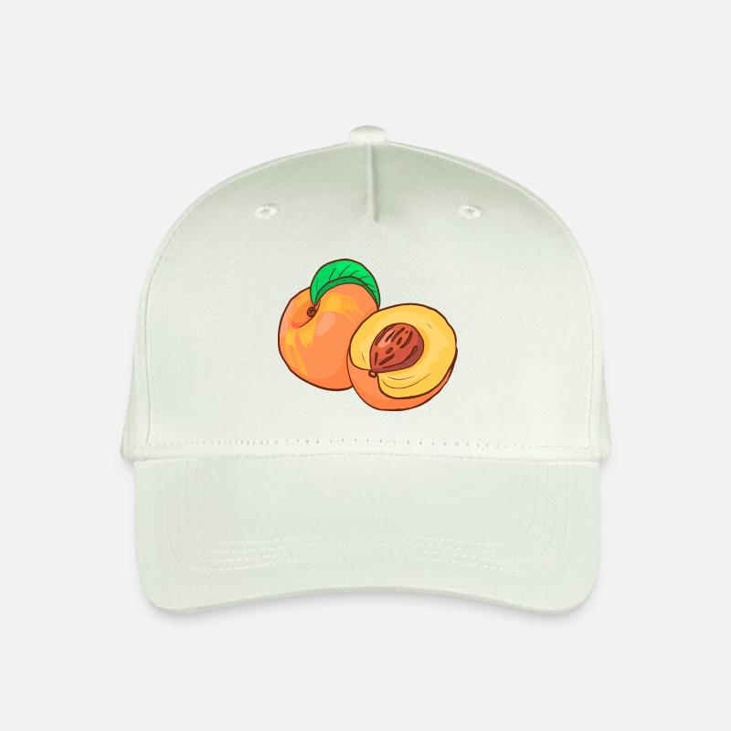 Pfirsiche - Kinder Bio Basecap - Helles Mintgrün