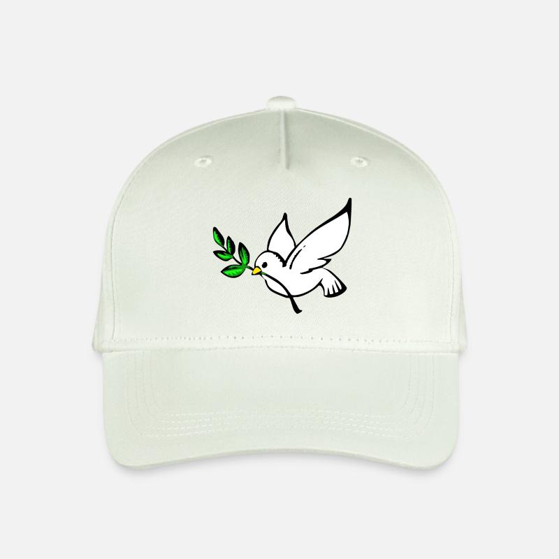 Friedenstaube - Kinder Bio Basecap - Helles Mintgrün