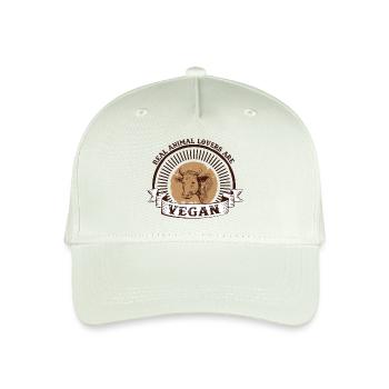 Veganer Vegetarier Tierschutz Geschenkidee - Kinder Bio Basecap - Helles Mintgrün - Vorne