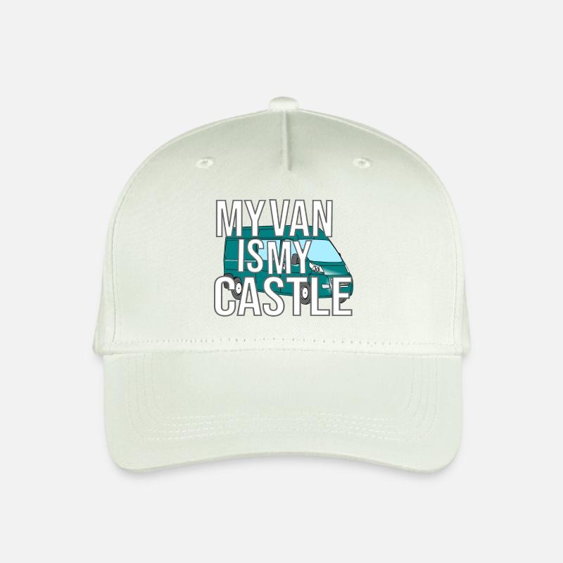 My Van Is My Castle - Kinder Bio Basecap - Helles Mintgrün
