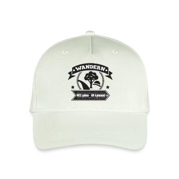 Wandern "Weg gehen - ankommen" - Kinder Bio Basecap - Helles Mintgrün - Vorne