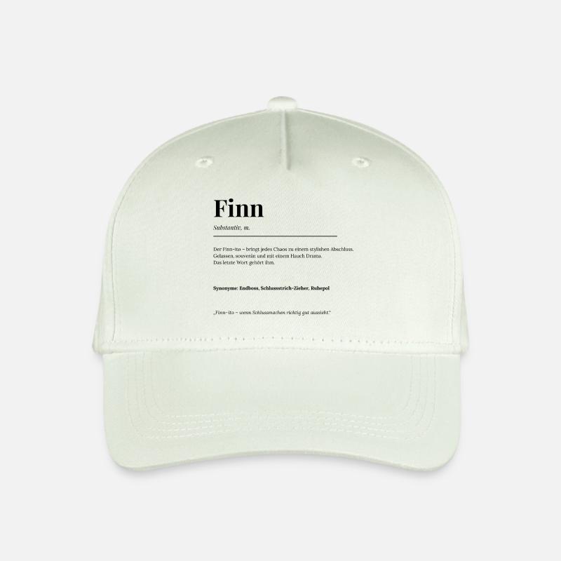 Finn - Kinder Bio Basecap - Helles Mintgrün