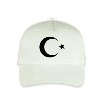 Turkey Türkiye Moon Star - Organic Kids’ Baseball Cap - light mint green - Front