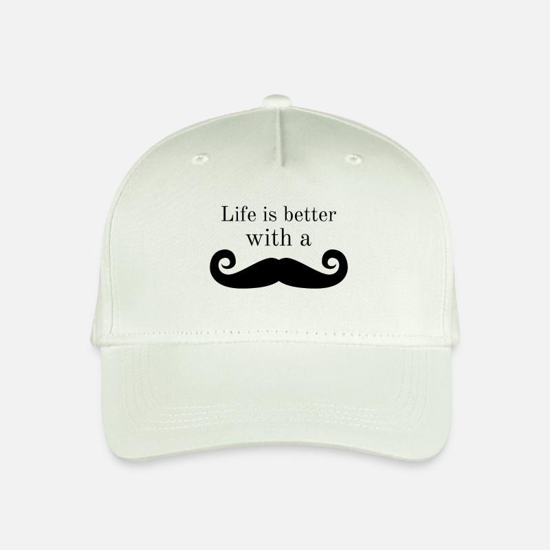 moustache - Casquette de baseball bio Enfant - vert menthe clair