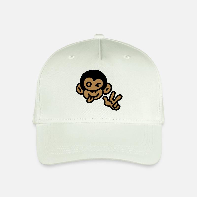Affe cool - Kinder Bio Basecap - Helles Mintgrün