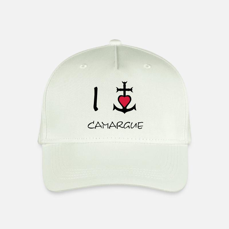 Ich liebe Camargue - Kinder Bio Basecap - Helles Mintgrün