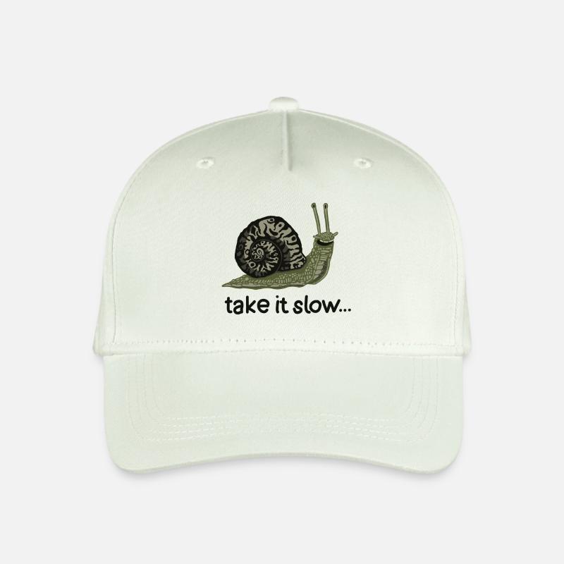 Schneck (Take it slow) - Kinder Bio Basecap - Helles Mintgrün
