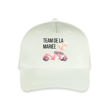 Team de la mariée - voiture mariage - Casquette de baseball bio Enfant - vert menthe clair - Devant