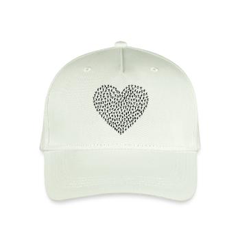 fitness heart athlete - Organic Kids’ Baseball Cap - light mint green - Front