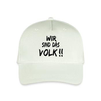 Wir sind das Volk - Kinder Bio Basecap - Helles Mintgrün - Vorne