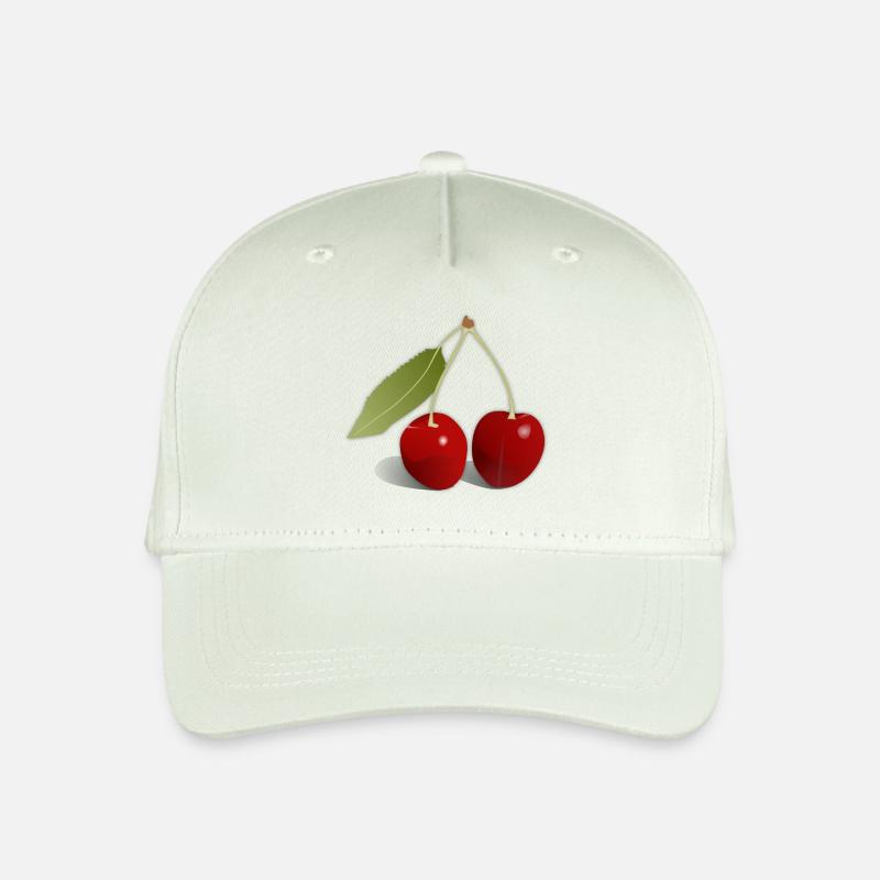 Kirschen - Kinder Bio Basecap - Helles Mintgrün