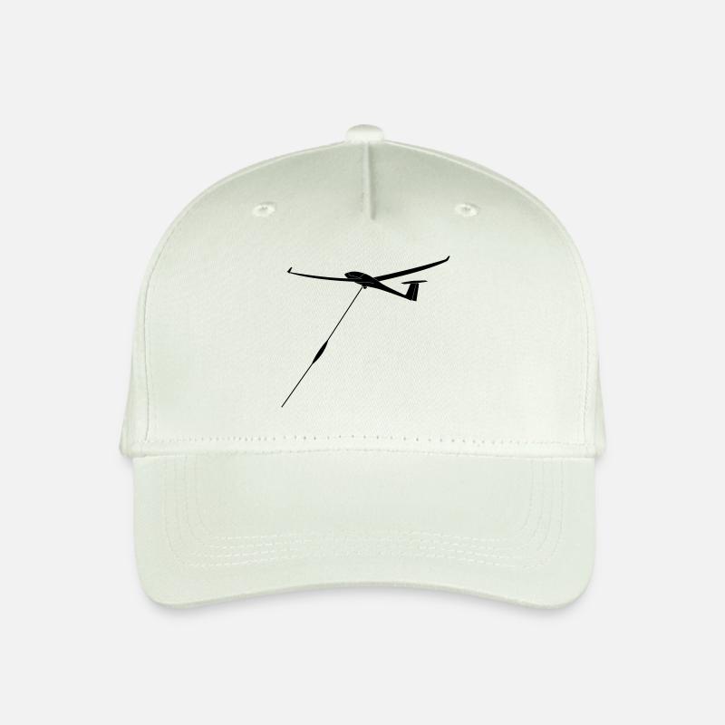 Windenstart Segelflieger Geschenk Flieschen - Kinder Bio Basecap - Helles Mintgrün