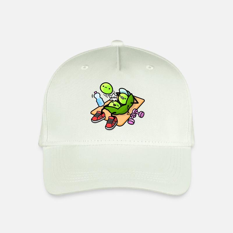 Kawaii pea pod during workout - Organic Kids’ Baseball Cap - light mint green