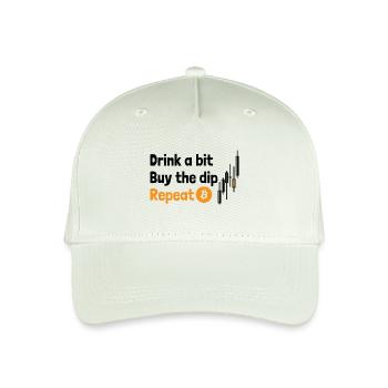 Drink Buy Repeat - Organic Kids’ Baseball Cap - light mint green - Front