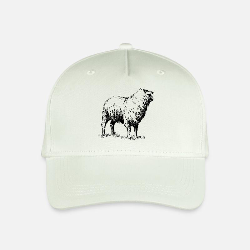 schaf - Kinder Bio Basecap - Helles Mintgrün