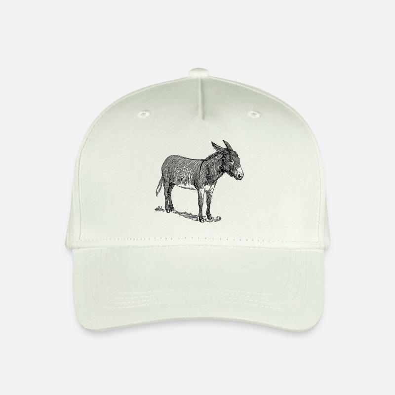 Esel - Kinder Bio Basecap - Helles Mintgrün