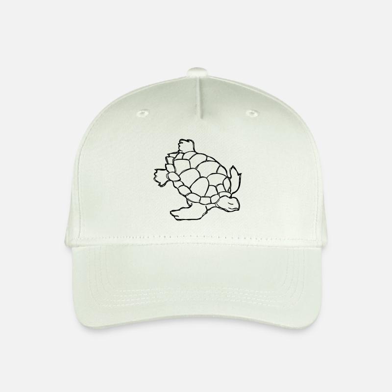 Schildkröte - Kinder Bio Basecap - Helles Mintgrün