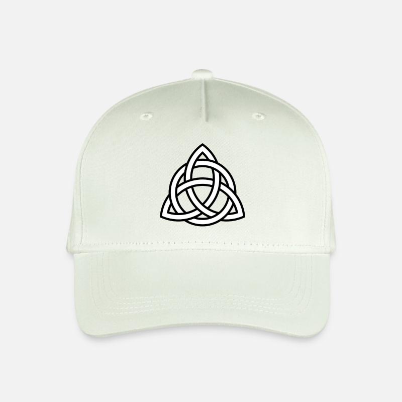 Keltische Knoten - Keltisches Symbol - Kinder Bio Basecap - Helles Mintgrün