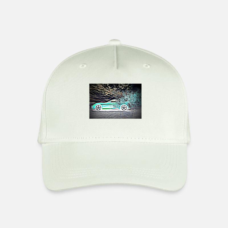 Sportwagen Neon - Kinder Bio Basecap - Helles Mintgrün