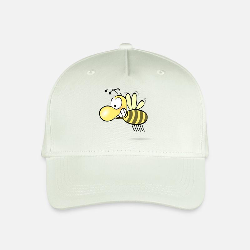 Lustige Biene - Kinder Bio Basecap - Helles Mintgrün