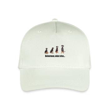 Doberman, what else ... - Organic Kids’ Baseball Cap - light mint green - Front