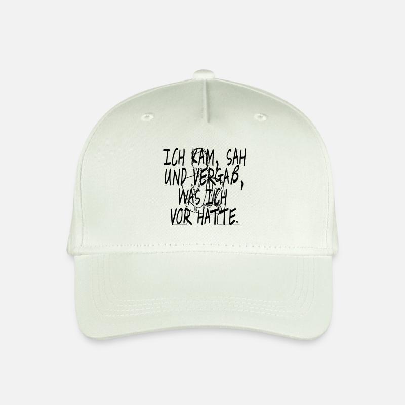 Ich kam, sah und vergaß was ich vor hatte Spruch - Kinder Bio Basecap - Helles Mintgrün