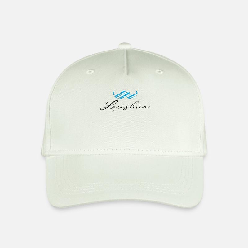 lausbua mit bayrischen bart - Kinder Bio Basecap - Helles Mintgrün