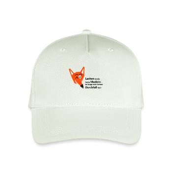 Lachen ist die beste Medizin - Kinder Bio Basecap - Helles Mintgrün - Vorne