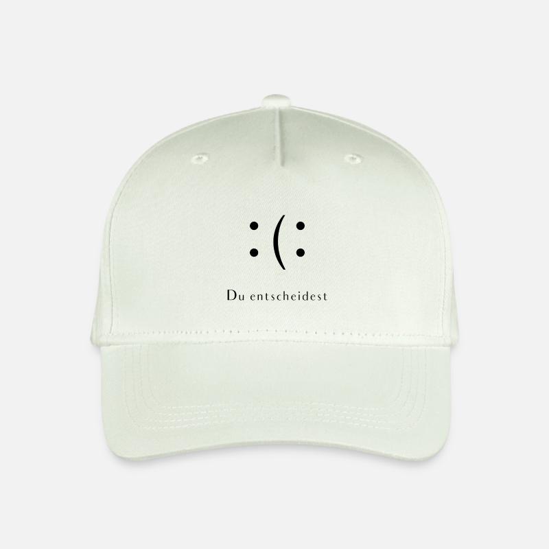 Du entscheidest. Laune T-Shirt - schlecht oder gut - Kinder Bio Basecap - Helles Mintgrün